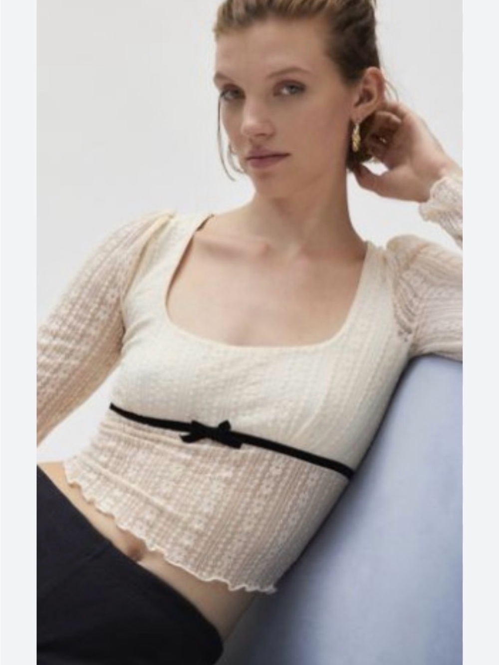 Urban Outfitters Kimchi Blue Lace Top - Picture 1 of 4